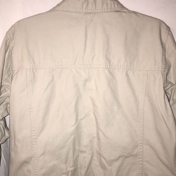 Columbia Women's Cream Authentic Active Outdoor American Full Zip Jacket Large - Picture 5 of 8